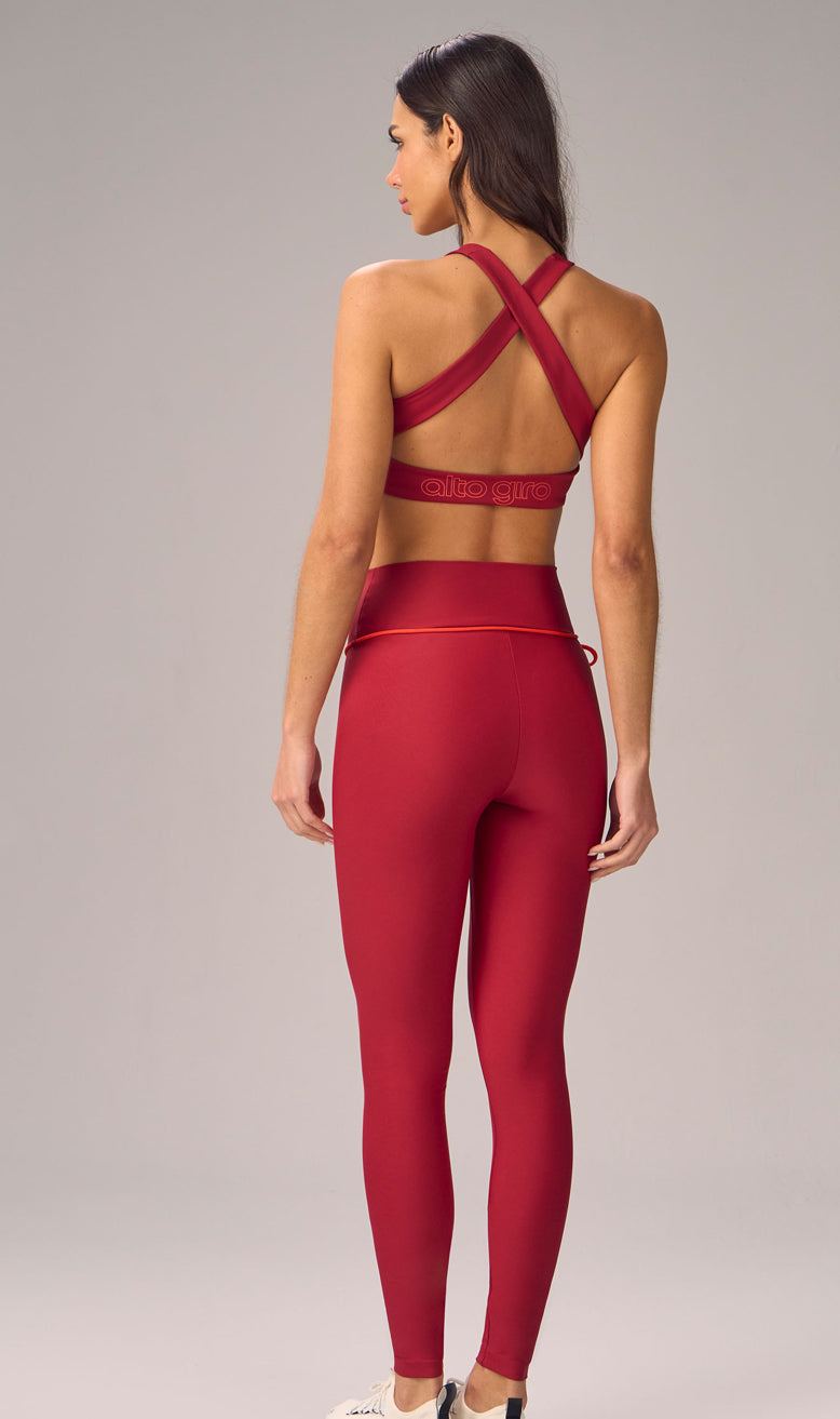 Asymmetric Drawcord Legging