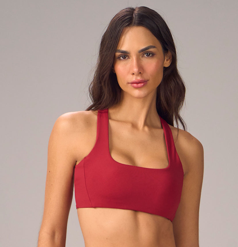 Cross-Back Printed Top