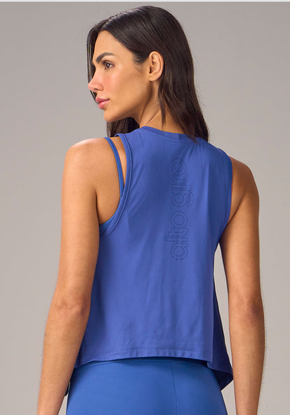 Cropped Pointed Hem Tank