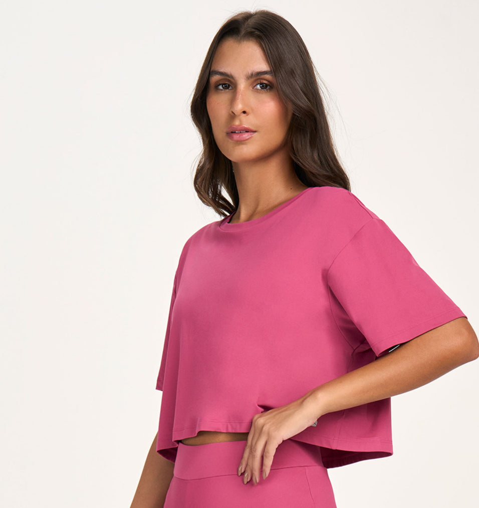 Cropped oversized t-shirt