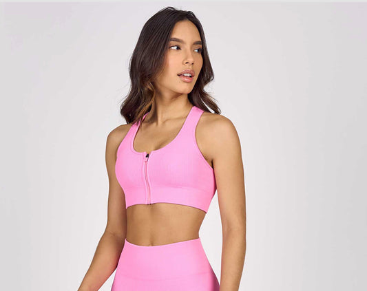 The Seamless Rib Top with Zipper