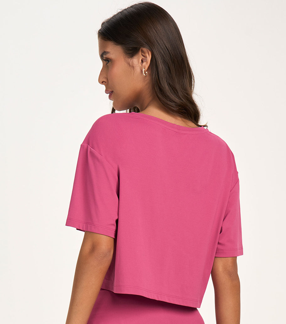 Cropped oversized t-shirt