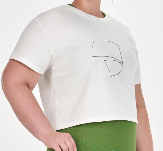 Cropped T-shirt plus symbol