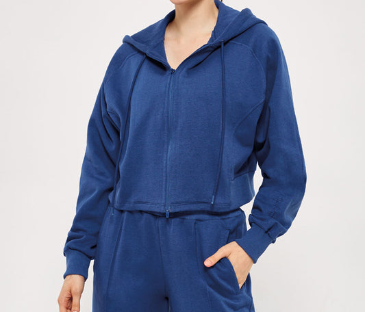 Cropped Sweatshirt Jacket