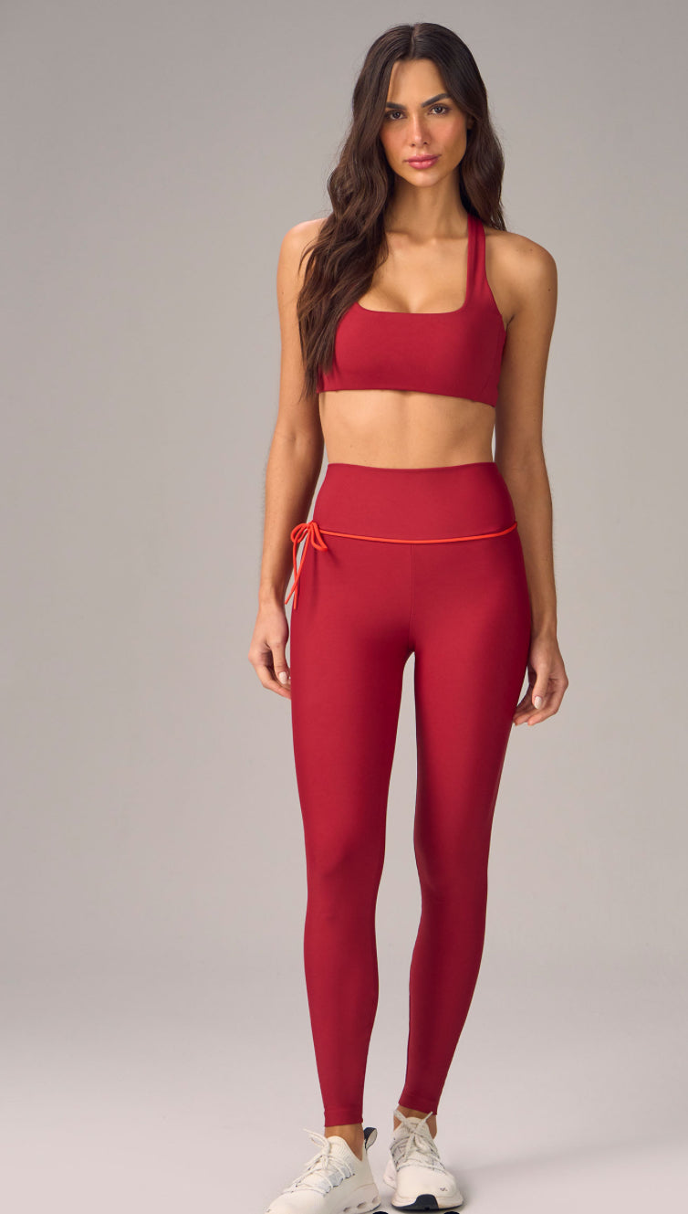 Asymmetric Drawcord Legging