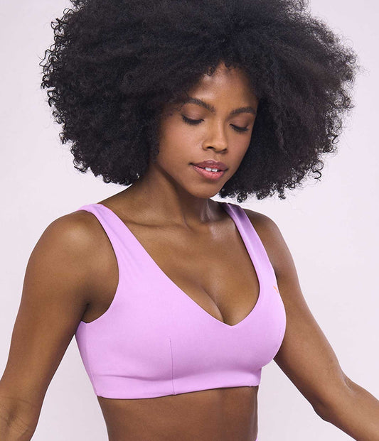 V-neck top with low-cut back