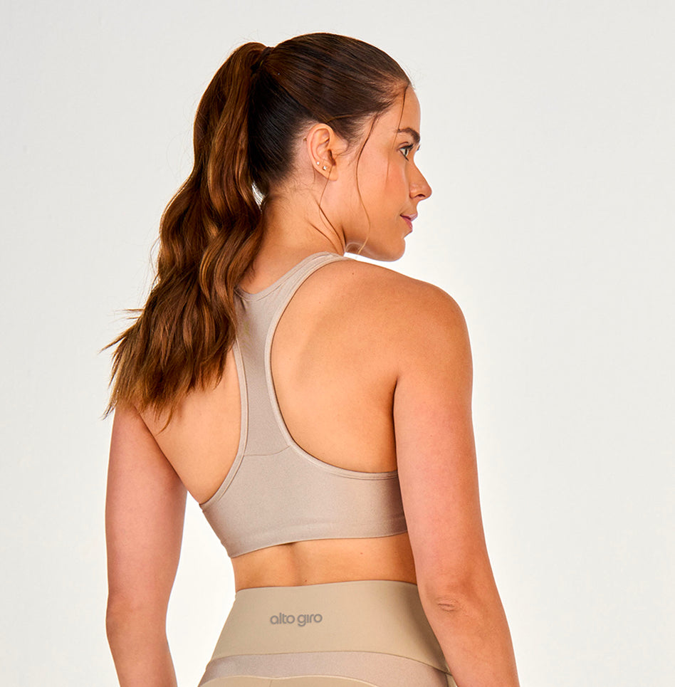 Shine top with racer back